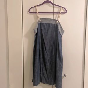 Anthropologie Amadi Denim Dress with Rope Straps